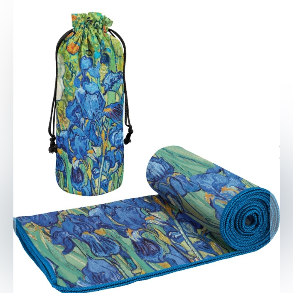 VAN GOGH IRISES BEACH TOWEL